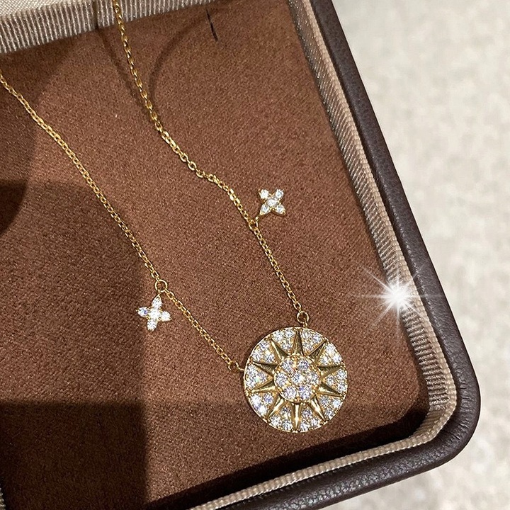 Colier din argint S925, auriu, set 1 bijuterie