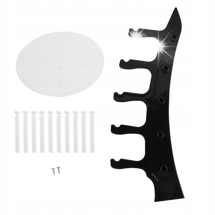 Suport pentru ochelari, set, plastic, negru, 16x34cm