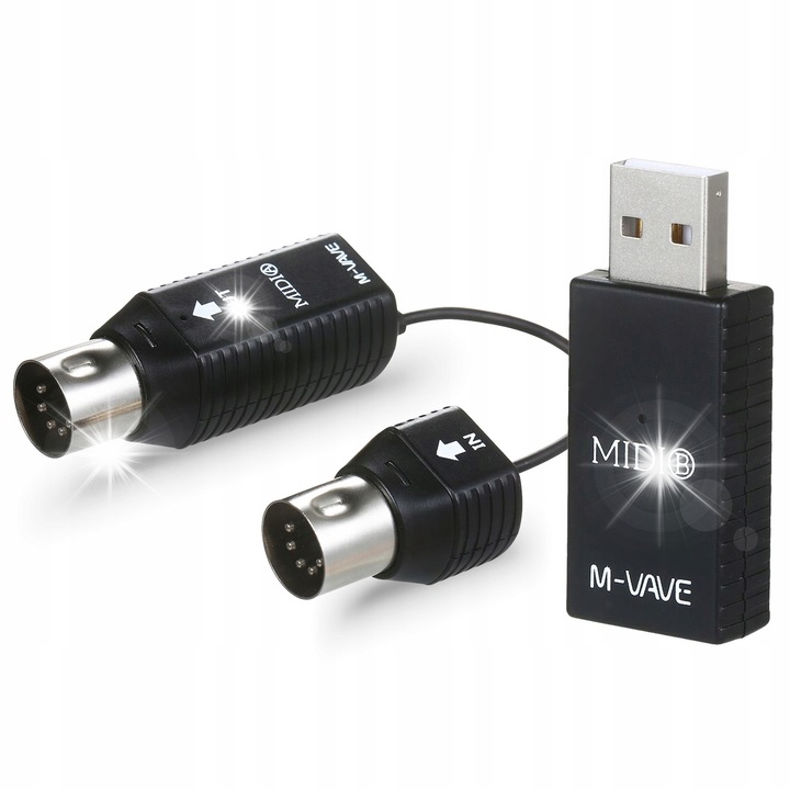 M-VAVE MS1 vezeték nélküli MIDI átviteli rendszer, 2,4 GHz