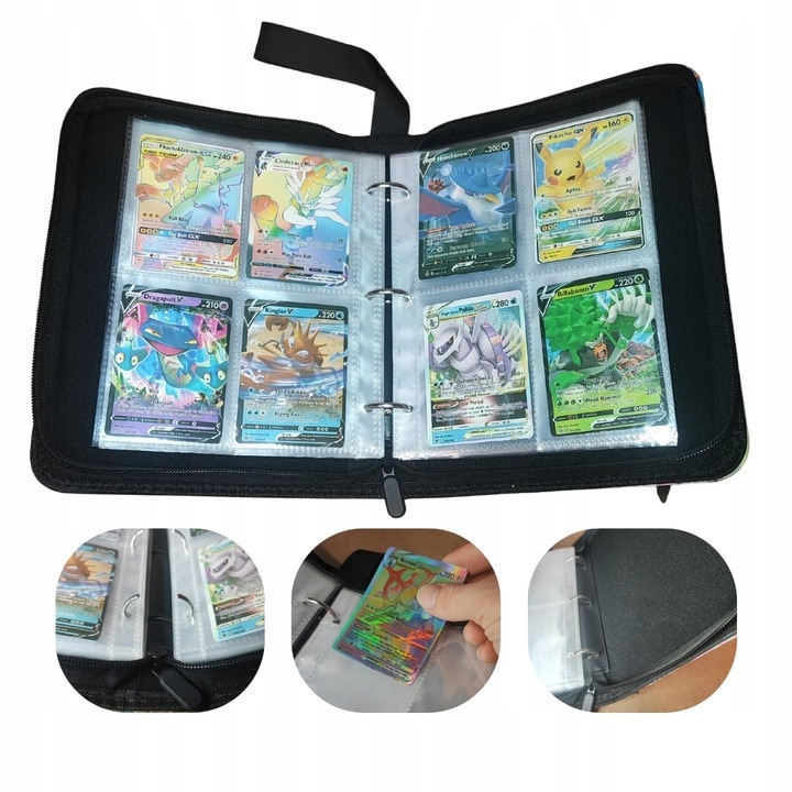 Album Pokemon 400 carduri, 50 pagini, impermeabil, 24.3x18x5cm - eMAG.ro