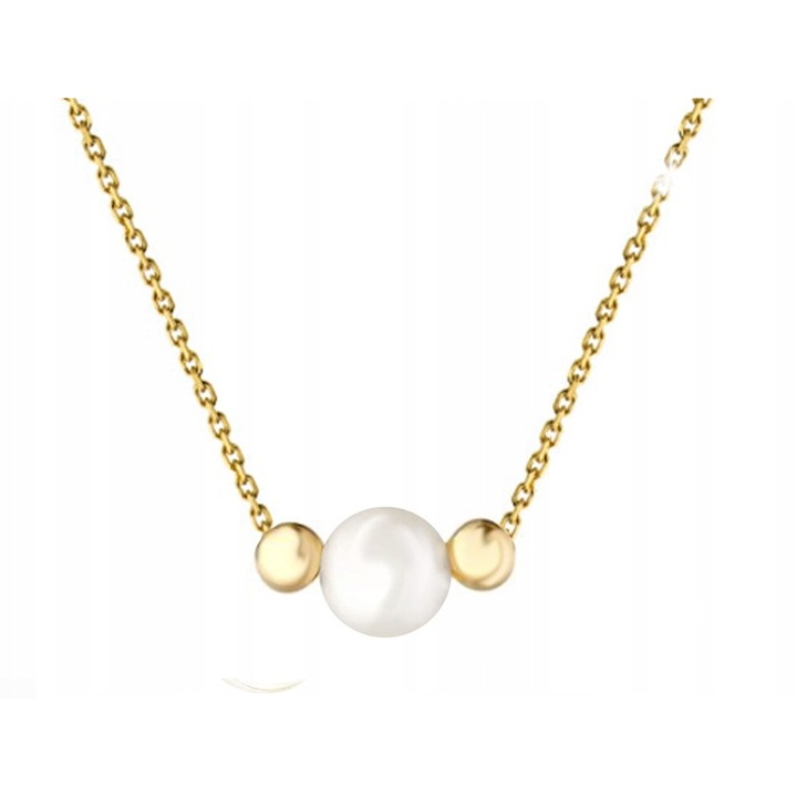 Colier din aur 585 cu perla, 45cm