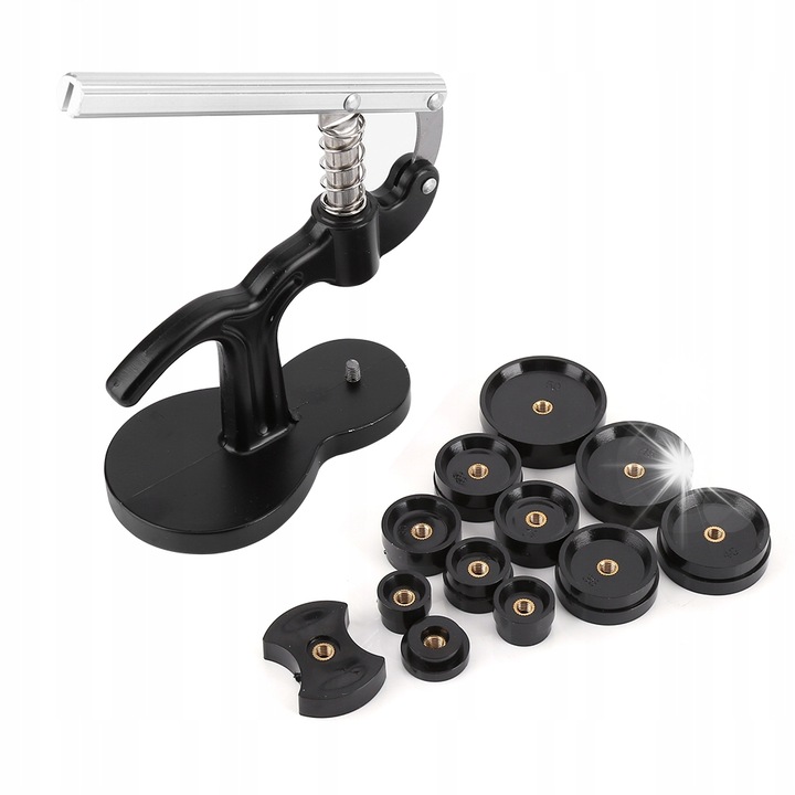 Set prajitor ceasuri cu 12 accesorii, dimensiuni intre 18 mm si 50 mm, metal, 76x130mm