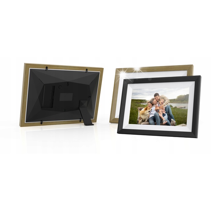 Rama foto digitala Bemi Frame 10", alba, 2 rame interschimbabile, WiFi