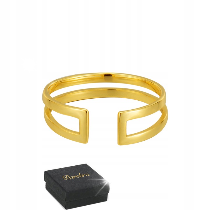 Inel argint 925, Bsrebra, reglabil, hipoalergenic, 5mm, 1.4g