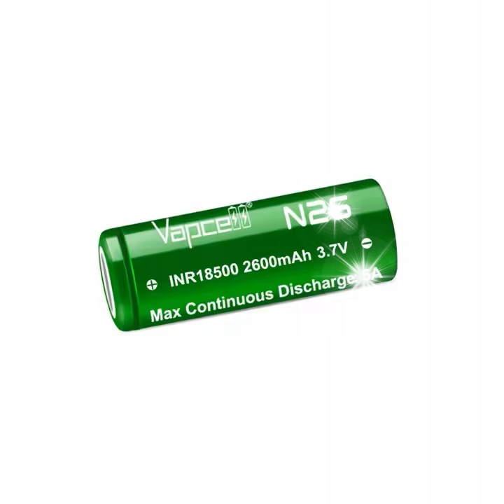 Baterie Vapcell INR18500 2600mAh 3,7V 5A 18.3x50mm
