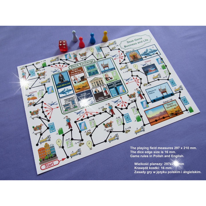 Társasjáték Gra stolowa planszowa Biznes i zycie
