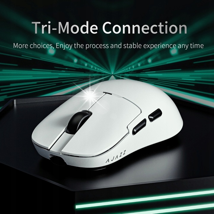 Mouse gaming wireless AJ159NL-L-BAT-LIFE, trojtrybowy, 800mAh
