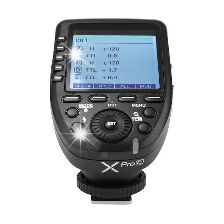 Godox vakukioldó, kompatibilis Canon EOS fényképezőgépekkel, 16 csoport, 32 csatorna, 2.4G, 9x5.8x5cm