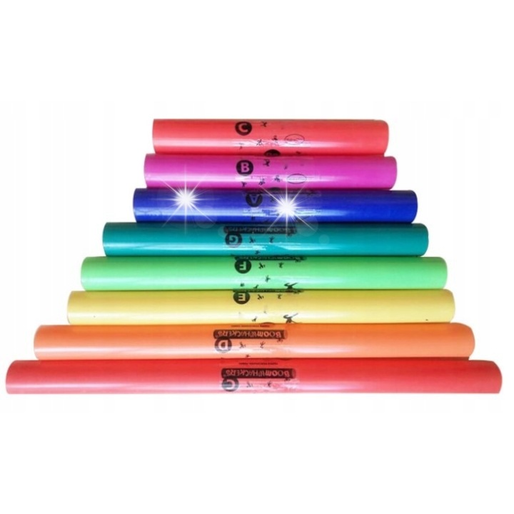 Set instrumente muzicale de jucarie, 8 note, multicolor, PVC