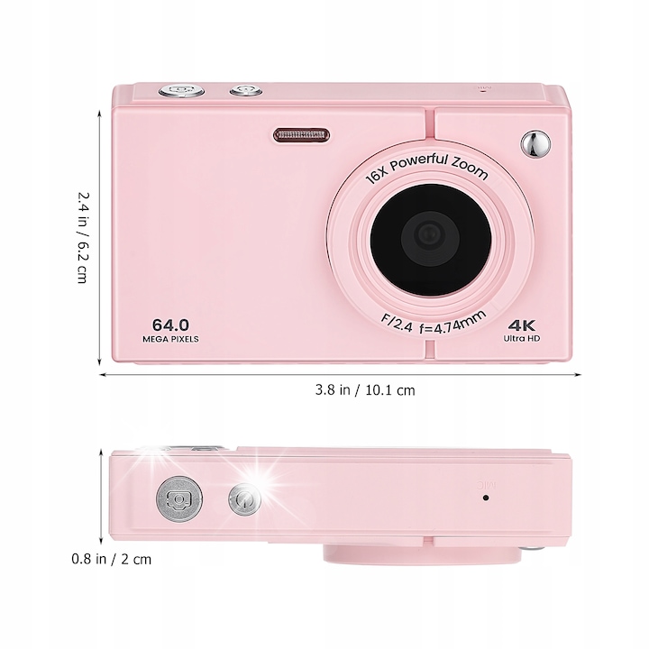 Aparat foto compact SHARP BP-DU70SB, 20MP, 4x zoom, negru