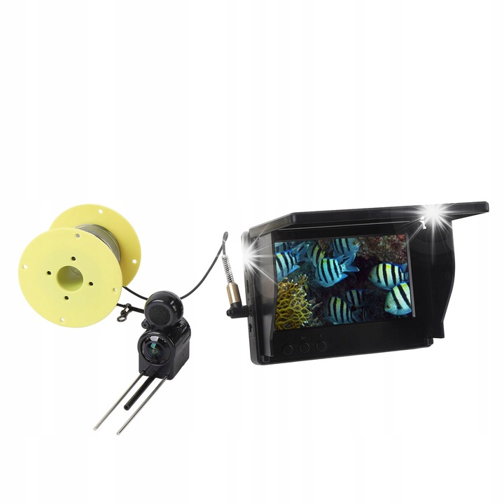 Подводна камера за риболов, HD 1080P, 195° широкоъгълна, 4.3 инча