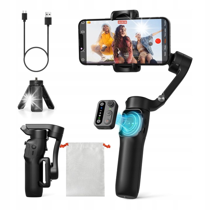 Képstabilizátor, Hohem, iSteady X3 SE, levehető távirányítóval