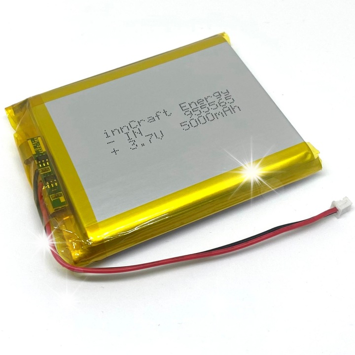 Acumulator Li-Poly innCraft 5000mAh 3.7V, 55x65x10mm, JST 1.25mm