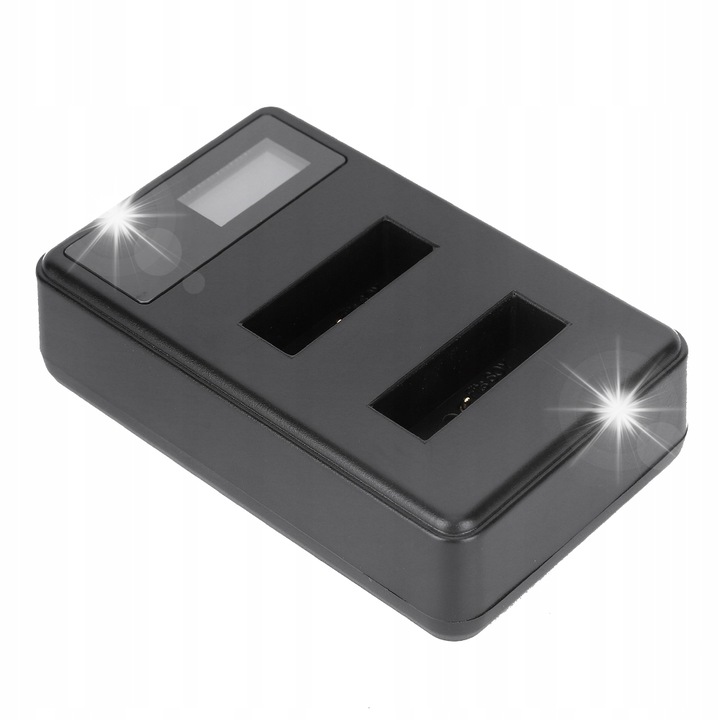 USB töltő 2 SEIVI NP BX1 akkumulátorhoz, fekete, 62g