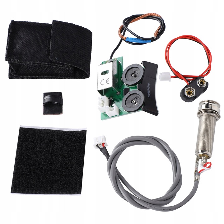Sistem pickup pentru chitara VT1, accesorii DIY, metal si plastic, 66g, fara baterie