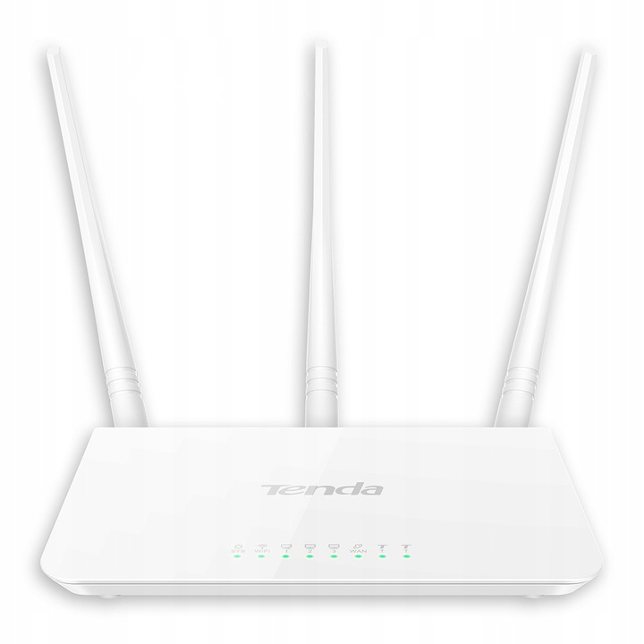 Router Tenda F3, Wi-Fi 4, 300 Mbps, 2.4 GHz, 3 porturi LAN