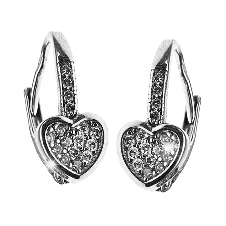 Cercei din argint 925, 0,7cm, marca Lovrin