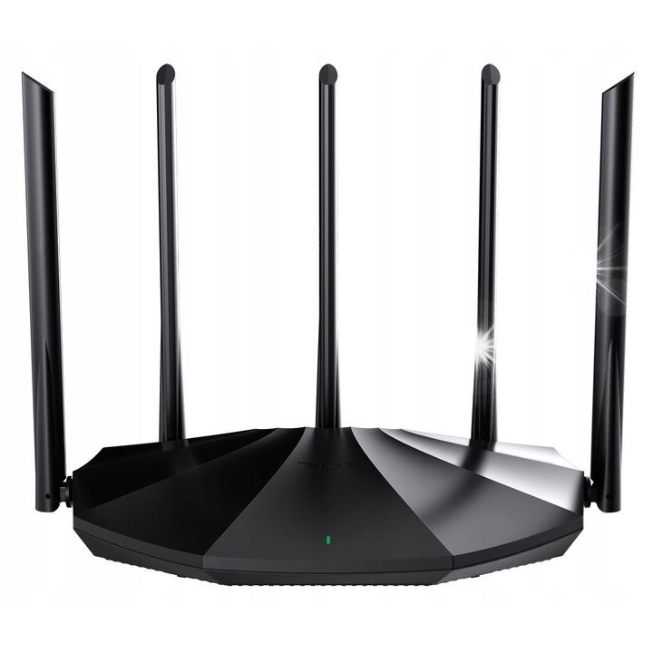 Безжичен рутер Tenda RX2 Pro, двубандов 2.4/5 GHz, 1500 Mb/s, 40x239x144mm, черен