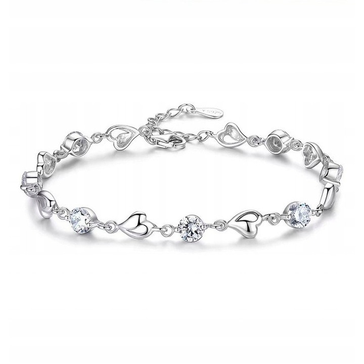 Bratara, 15-18cm, argintiu