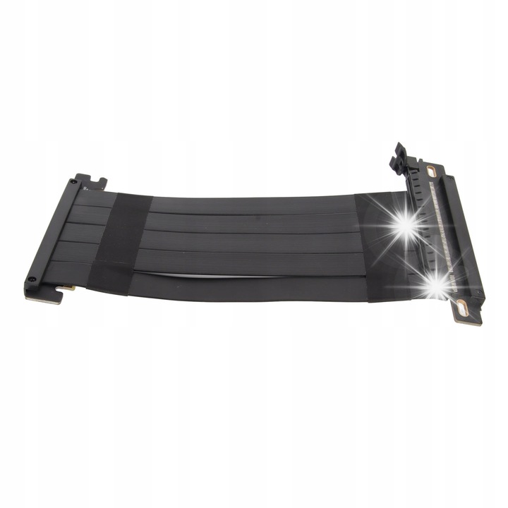 Cablu vertical PCIE 4.0 x16, 128 Gb/s, 20cm, negru