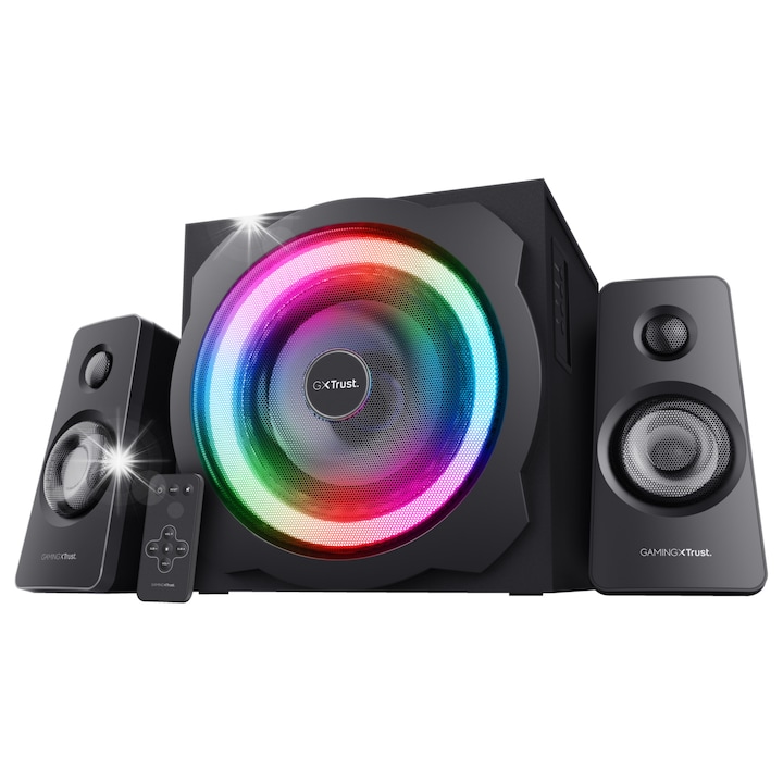 Boxe PC Trust GXT 629 Tytan 2.1, subwoofer, 120W, RGB