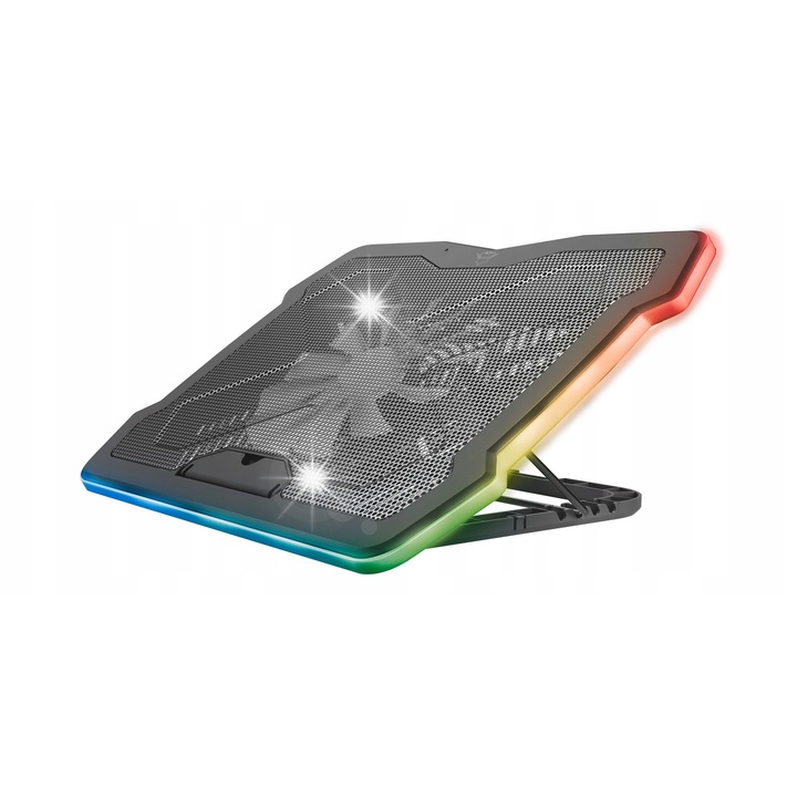 Racitor laptop 17.3", inaltime reglabila, iluminare LED multicolor, 42.1x31.2x2.6cm