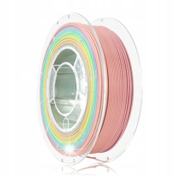Filament 3D Szivárvány Pasztell 1,75mm 300g, biológiailag lebomló, többszínű