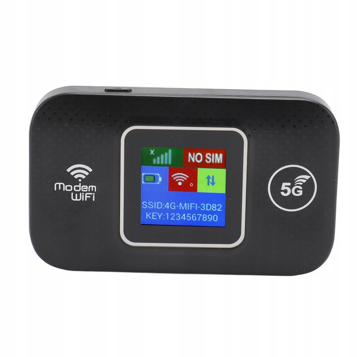 Router Wi-Fi 4G LTE, 150Mb/s, port SIM, 98x20x58mm, cu ecran colorat