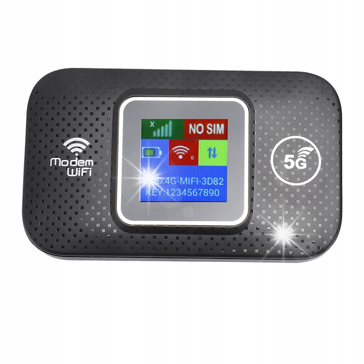 Semnal Router Cu Sim Router Wi-Fi 4G LTE, 150Mb/s, port SIM, 98x20x58mm, cu ecran colorat ...