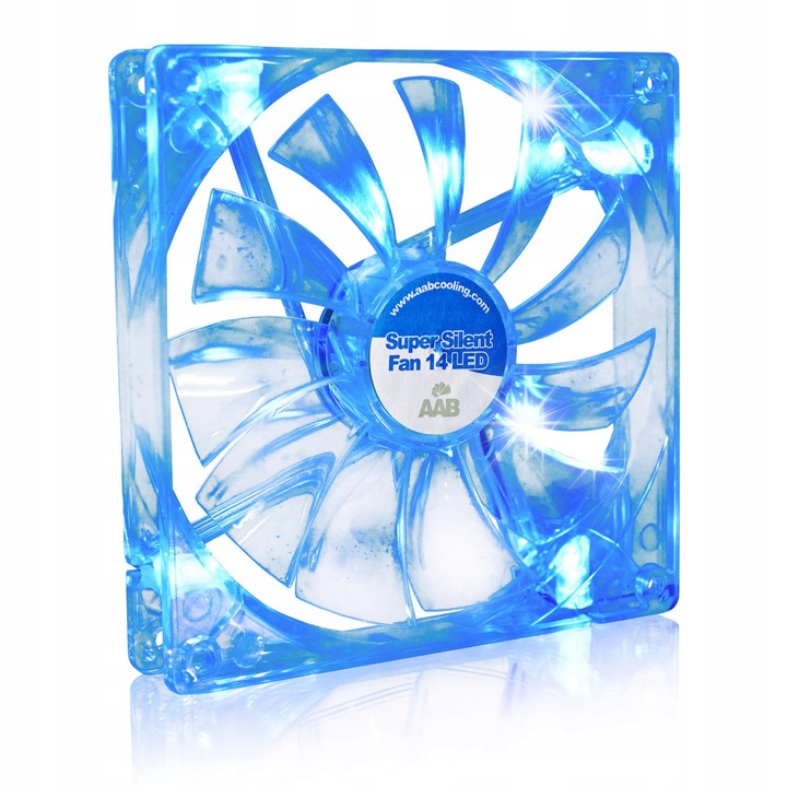 Ventilator PC AABCOOLING Super Silent Fan 14 Blue LED, 140x140x25mm, 80m3/h, 8,6dB