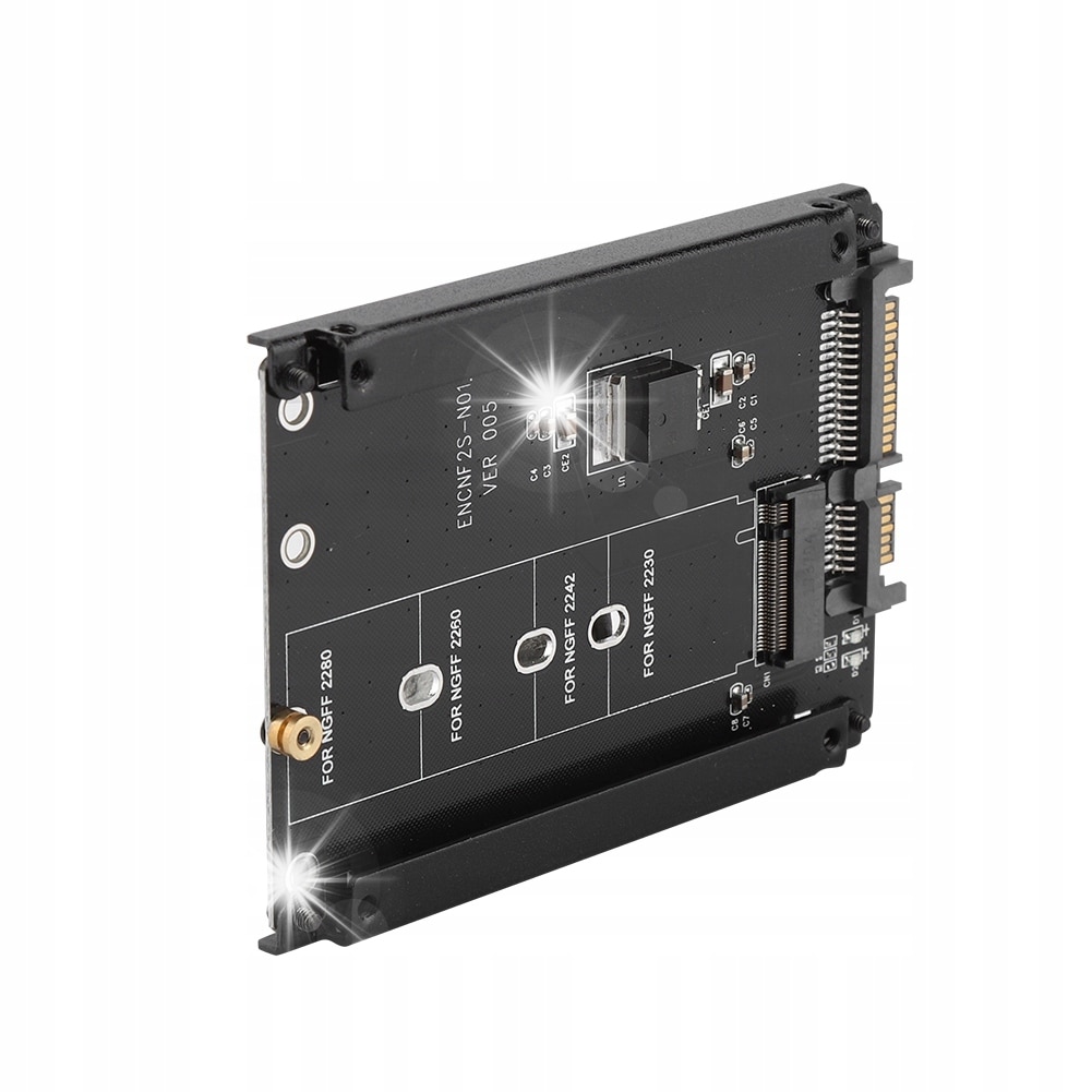 melリンク Adaptor M.2 NGFF la SATA 22PIN, 12x8x1,5cm, plug and play, set cu