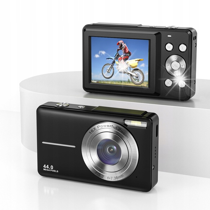 Bedee videokamera, Full HD 1080P, 44MP, 16x zoom, autofókusz