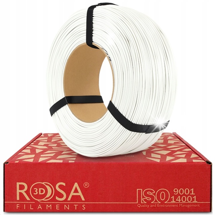 Filament 3D ReFill ASA 1,75mm Fehér 1kg, UV-álló, nedvességálló, magas hőmérsékletnek ellenálló