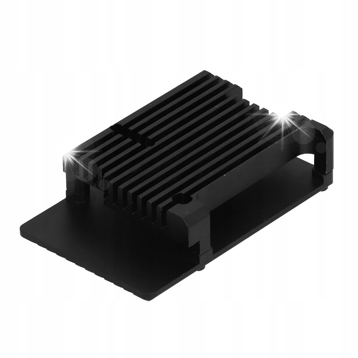 Carcasa din aluminiu pentru Raspberry Pi 3 B B+, neagra