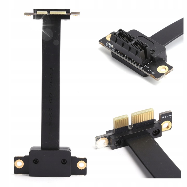 Extensie PCI-E 1X, 52x90mm, cablu flexibil