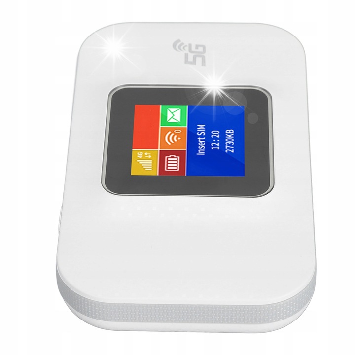 Мобилен WiFi рутер 4G мрежа, 150 Mbps, 3000 mAh, черен, 98x20x58mm, комплект с кабел за зареждане и ръководство за потребителя