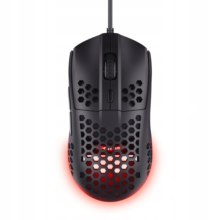 Mouse gaming cu fir, Trust GXT 928 Helox, 200-6400 DPI, iluminare LED, 65g