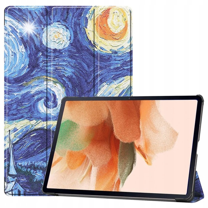 Husa tableta pentru Samsung Galaxy Tab S7 FE 12.4, set, piele