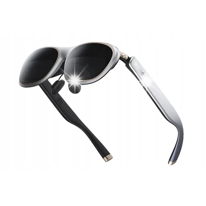 Ochelari VR Rokid Max 2, 215" Micro-OLED, 50 FOV, 600 Nits, argintii