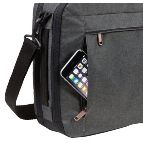 Geanta laptop Case Logic Era Hybrid 15.6", neagra, 2 in 1, compartiment pentru tableta 10.5"