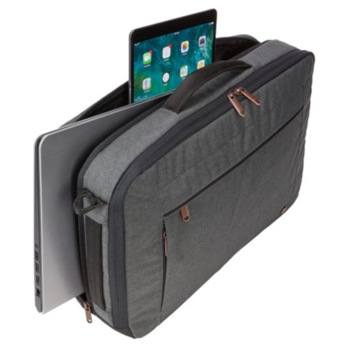 Geanta laptop Case Logic Era Hybrid 15.6", neagra, 2 in 1, compartiment pentru tableta 10.5"
