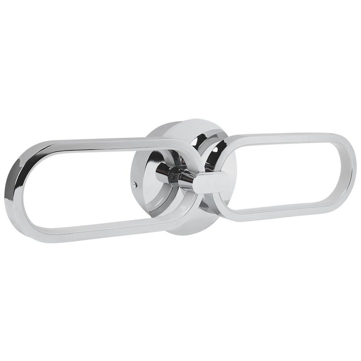 Ezüstszínű fém LED falilámpa Krang