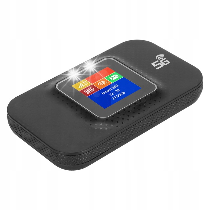 Мобилен WiFi 4G LTE рутер, 3650 mAh, поддържа 10 потребители, черен