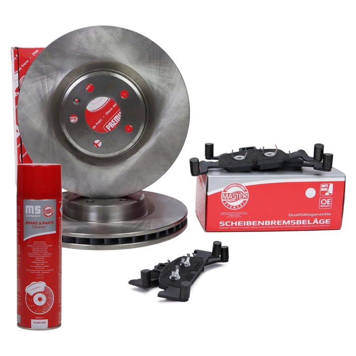 Master-Sport féktárcsa és fékbetét szett, szellőztetett, 30mm, 338mm, Audi A4 Allroad B9-hez