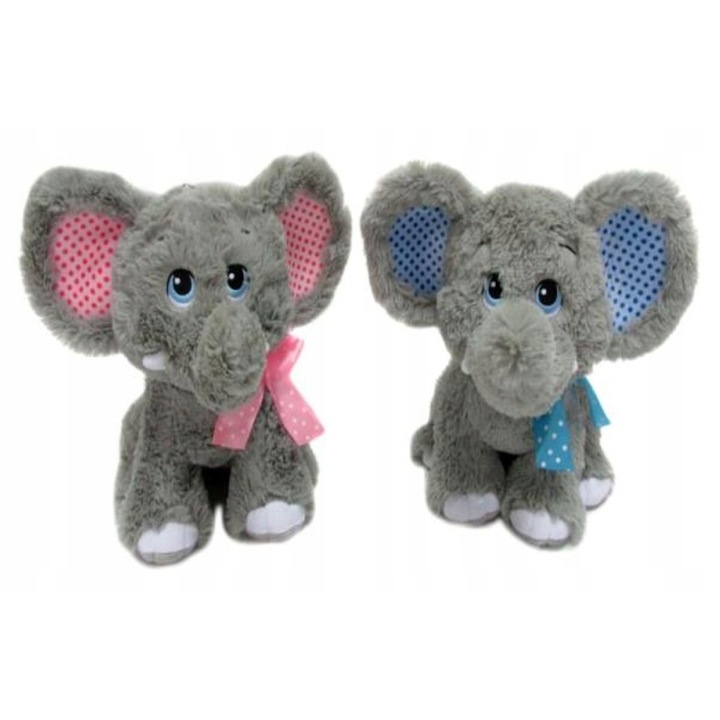 Plus Animalut Elefant Gri Albastru 30 cm