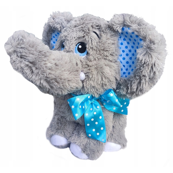 Plus Animalut Elefant Gri Albastru 30 cm