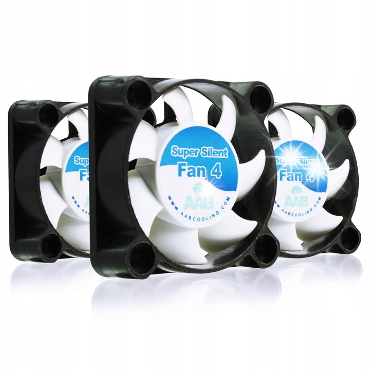 Set 3 ventilatoare AABCOOLING Super Silent Fan 4cm, 40x40x10mm, 8,26 m3/h, 14,9 dB