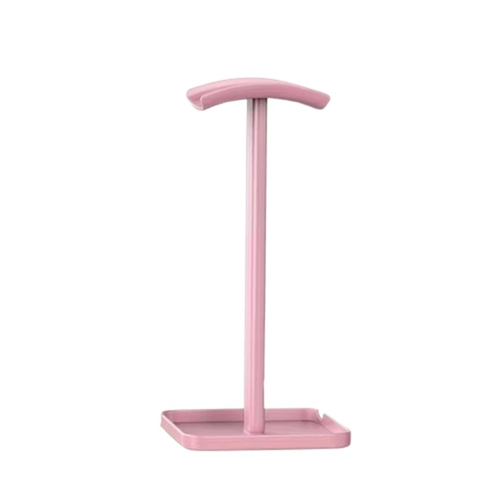 Univerzális asztali fejhallgató tartó állvány + telefon- és tablettartó, pink