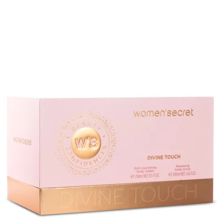 Set crema de corp 250ml + scrub 200ml, Women Secret, vegane, toate tipurile de piele