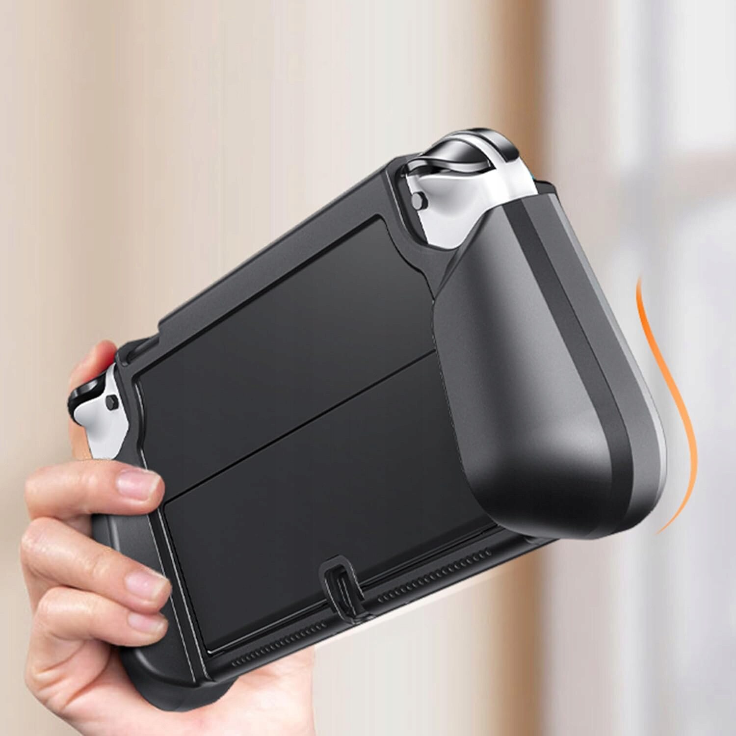 Daszek anti-reflexie pentru Nintendo Switch, albastru, material